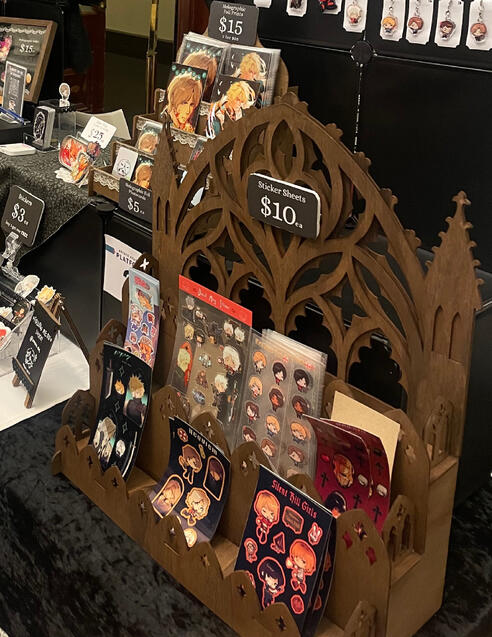 Sticker sheet display