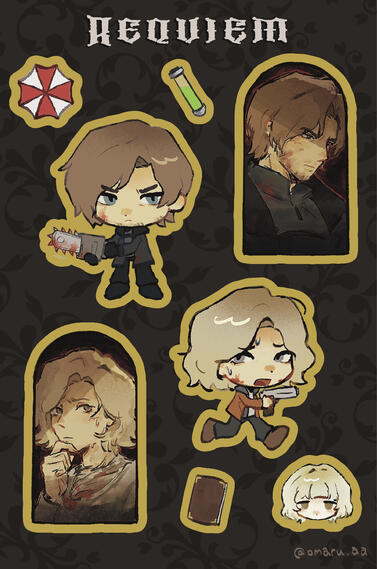 Requiem sticker sheet