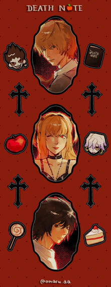 Death Note sticker sheet