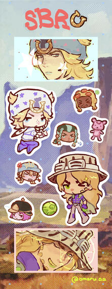 SBR sticker sheet